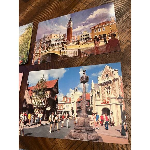Vintage Epcot Center Disney Postcard Lot 1982, Unused, *New, lot of 7 - Picture 2 of 7